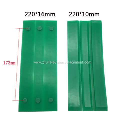 220mm Green Guide Shoe Insert for ThyssenKrupp Elevators